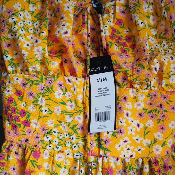 BCBG Paris | NWT Tie Front Midi Sundress - Picture 9 of 9